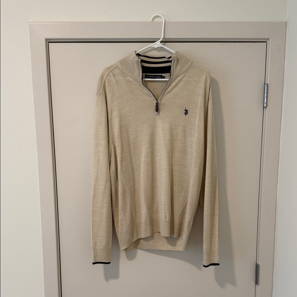Men's Polo by Ralph Lauren Beige Sweater